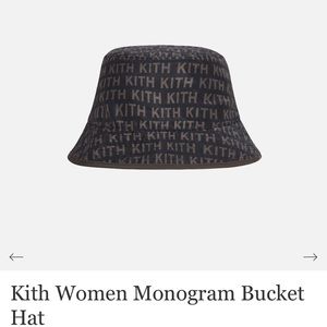 Kith Monogram Bucket Hat in Jet Black